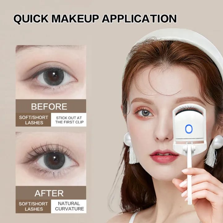 Rechargeable Electric Eyelash Curler For Quick & Natural Eye Lashes With Fast Pre-Heat - image 1