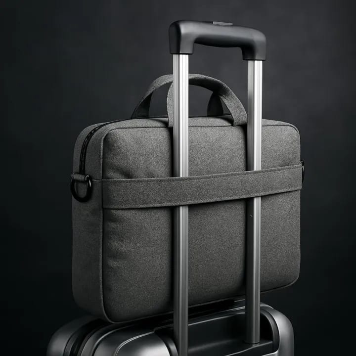 Waterproof Laptop Bag with Shoulder Strap – Shockproof Office Messenger Bag for 13–15.6 Inch Laptop (Grey) - image 3