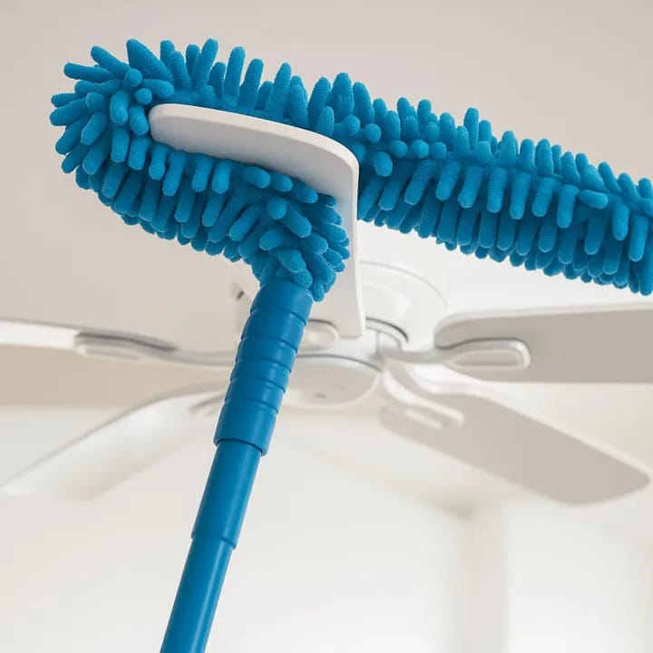 Extendable Ceiling Fan Duster with Microfiber Chenille Head – Bendable Cleaning Tool for High Ceilings, Blinds & Hard-to-Reach Areas - image 1