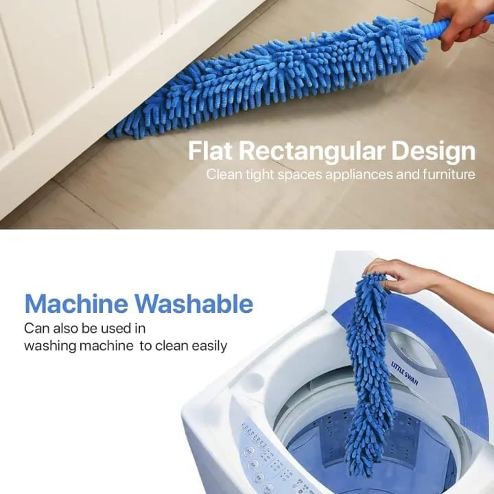 Extendable Ceiling Fan Duster with Microfiber Chenille Head – Bendable Cleaning Tool for High Ceilings, Blinds & Hard-to-Reach Areas - image 3