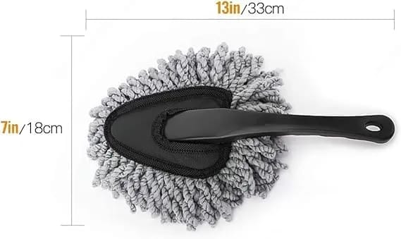 Microfiber Car Cleaning Brush | Soft Chenille Duster with Handle for Car Interior & Exterior Cleaning - image 3