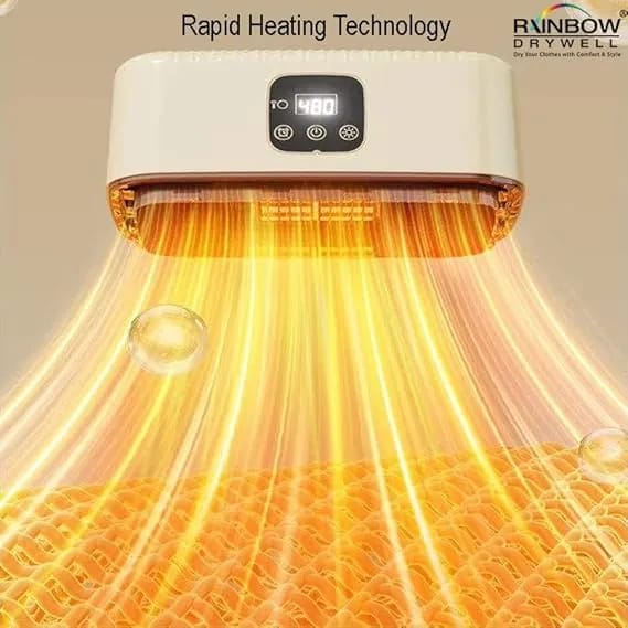 Portable Electric Clothes Dryer with Hanging Cover – Smart LED Digital Garment Drying Machine with Remote Control | Fast Warm Air Drying Rack - image 2