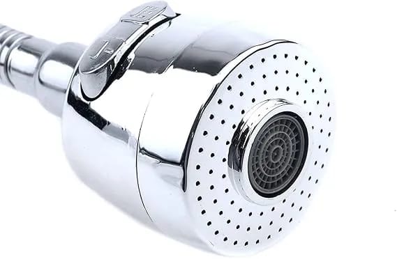 Water Facuet Stainless Steel 360 Degree Flexible Rotating 2 Modes Water Saving Faucet, Silver, Painted Finish silver - image 5