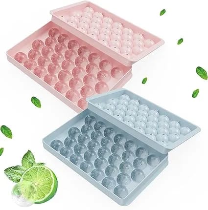 Elegant Round Ice Cube Tray, Mini Circle Shape, Easy Release, Food-Safe PP Material, Quick Release, Home Kitchen Appliance - image 1