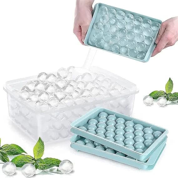 Elegant Round Ice Cube Tray, Mini Circle Shape, Easy Release, Food-Safe PP Material, Quick Release, Home Kitchen Appliance - image 4