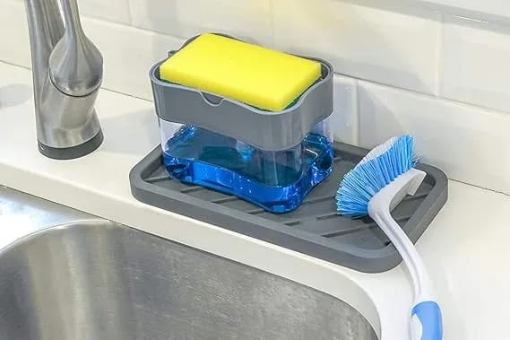 2 In1 Kitchen Liquid Soap Pump Dispenser - image 2