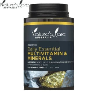 Nature'S Care Daily Essential Multivitamin & Minerals, 120 Chewable Tablets For The Entire Family