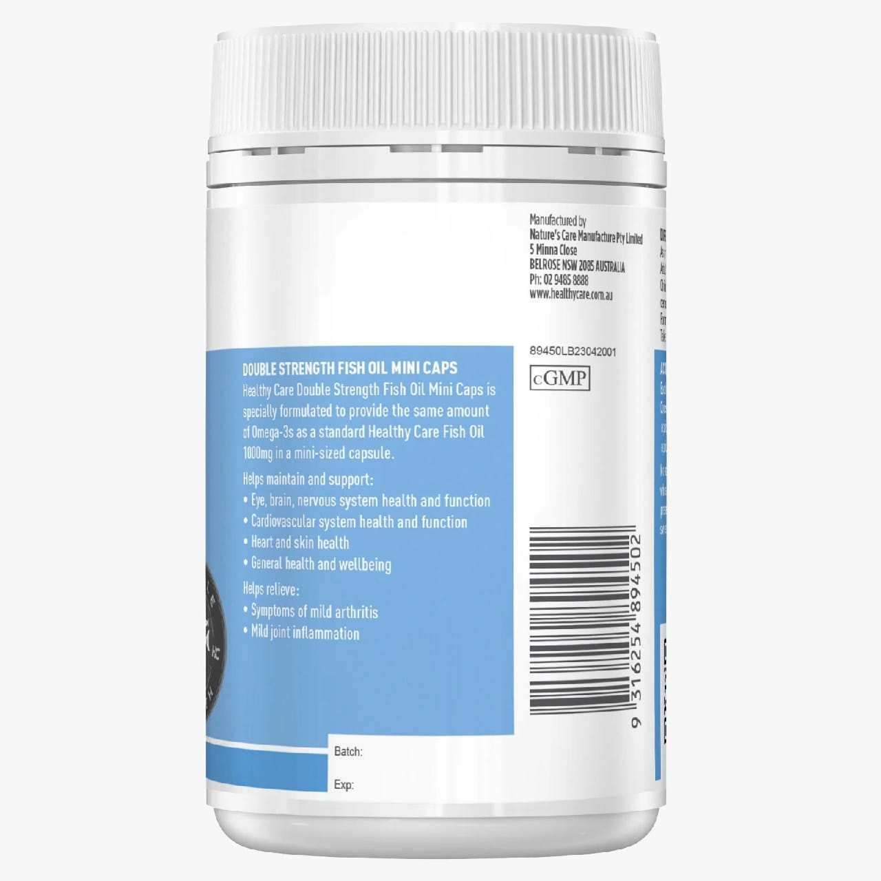 Healthy Care Australia Double Strength Fish Oil Omega 3, 200 Mini Capsules - image 3