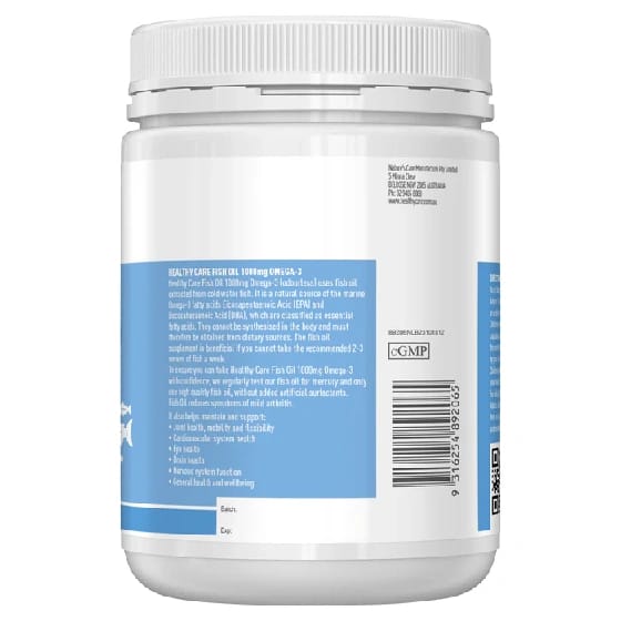 Healthy Care Fish Oil 1000mg Omega-3 - 400 Capsules - image 3