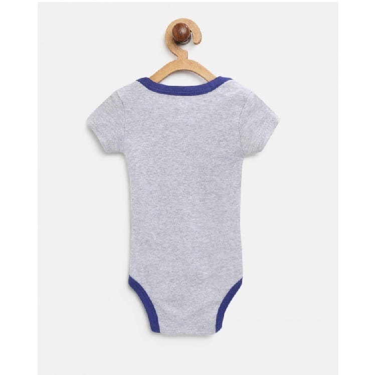 Mother'S Choice Boys Grey Melange & Navy Bodysuit Set – IT1054 - image 2