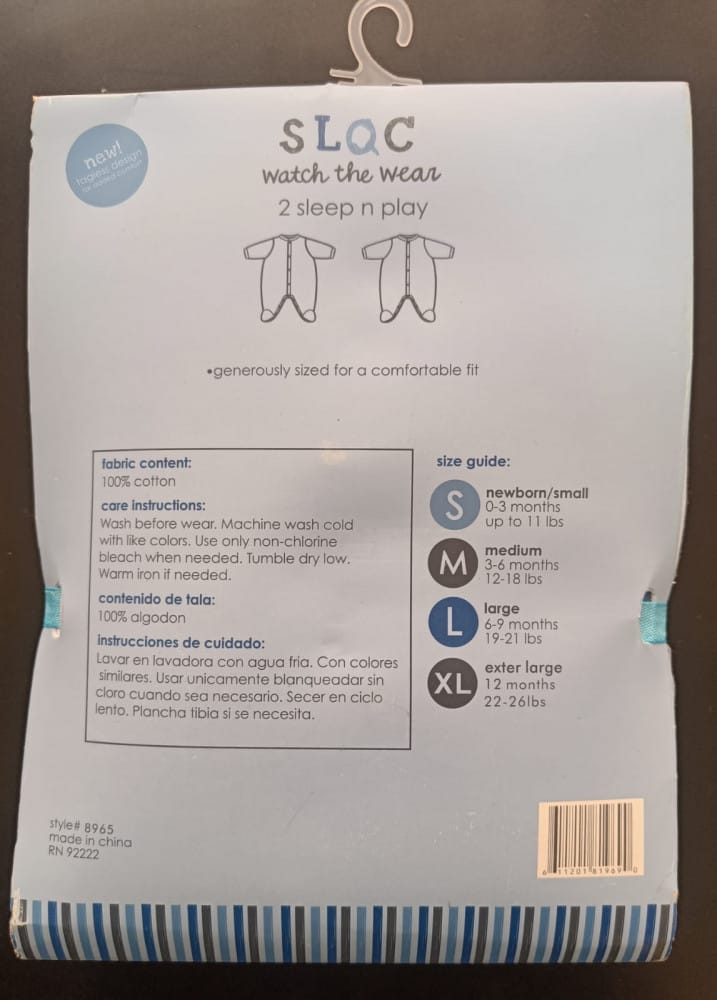Watch The Wear 2-Pack Cotton Sleep & Play Romper Gift Set – 0–9 Months - image 4