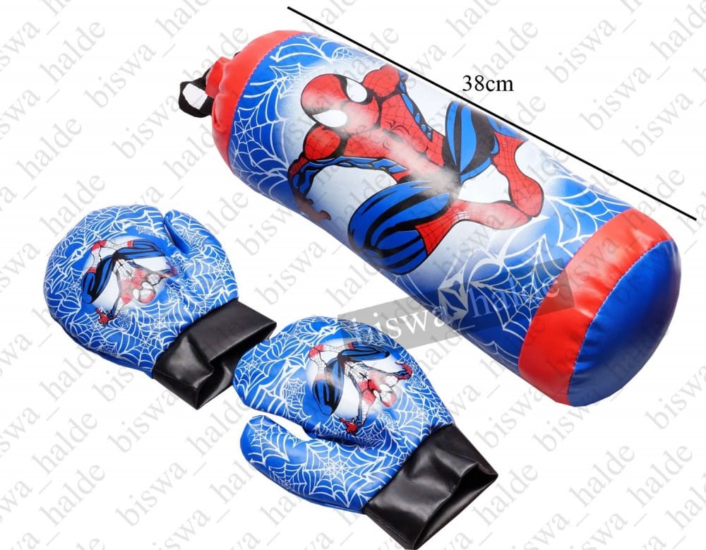 Spiderman Kids Boxing Set With Punching Bag & Gloves - image 2