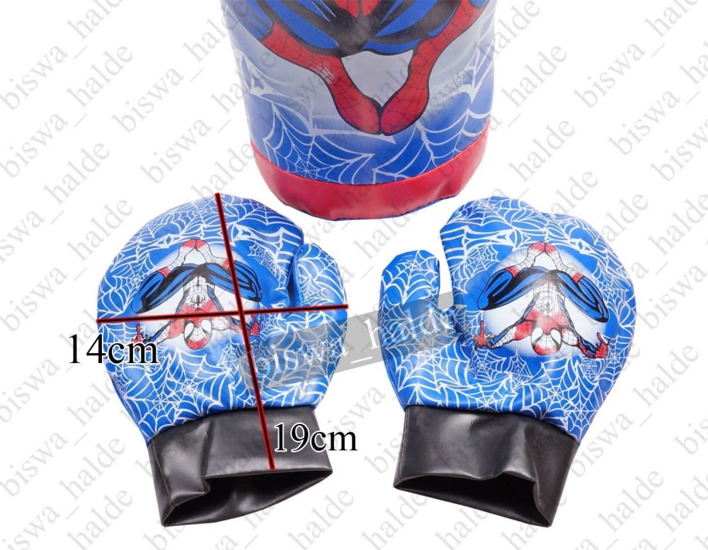 Spiderman Kids Boxing Set With Punching Bag & Gloves - image 1