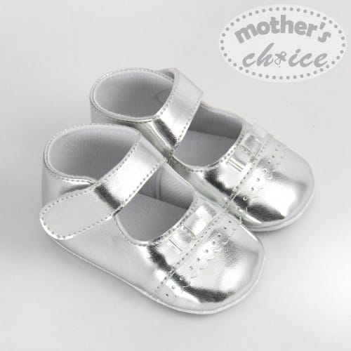 Mother'S Choice Infant Soft Sole Baby Shoes – Silver - image 2
