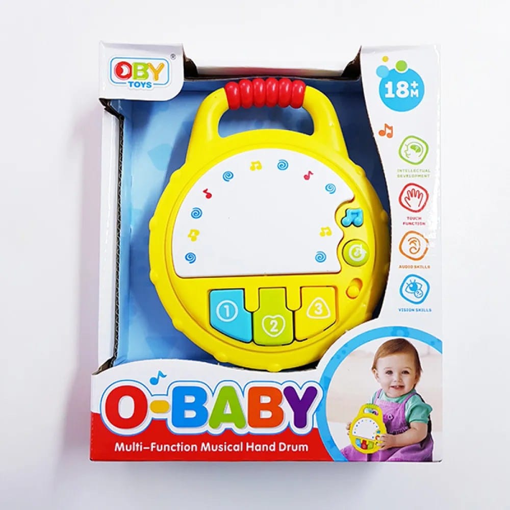 O-Baby Multi-Function Musical Hand Drum – Yellow - image 1