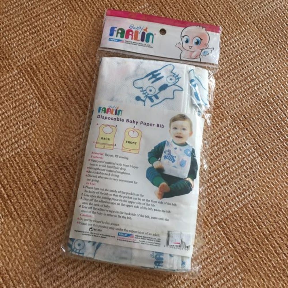 Farlin Disposable Baby Paper Bib Bf-379 (12 Pcs) - image 1