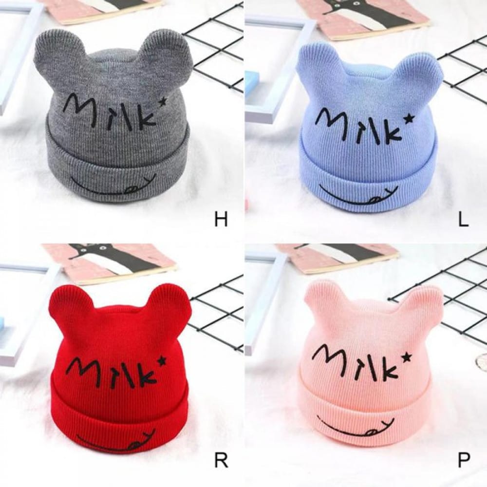 Infant Winter Cartoon Knitted Beanie – 0–12 Months - image 3