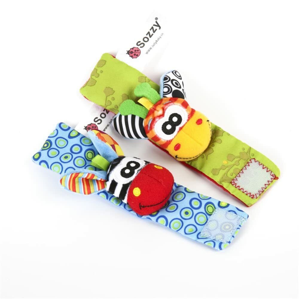 Baby Wrist Rattles Soft Hand Toys – 2 Pcs - image 3