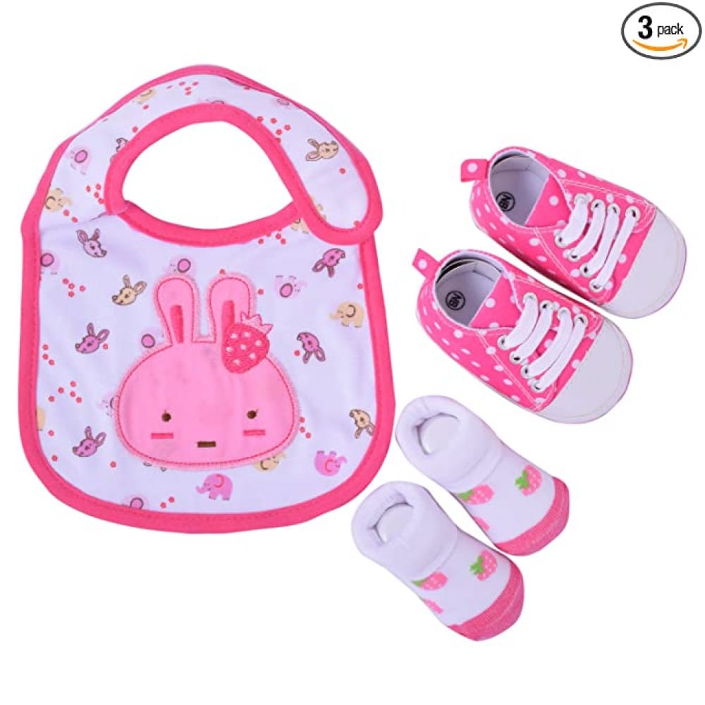 Pinkacs Fabulous Baby Bib, Shoes & Socks Gift Set - image 3