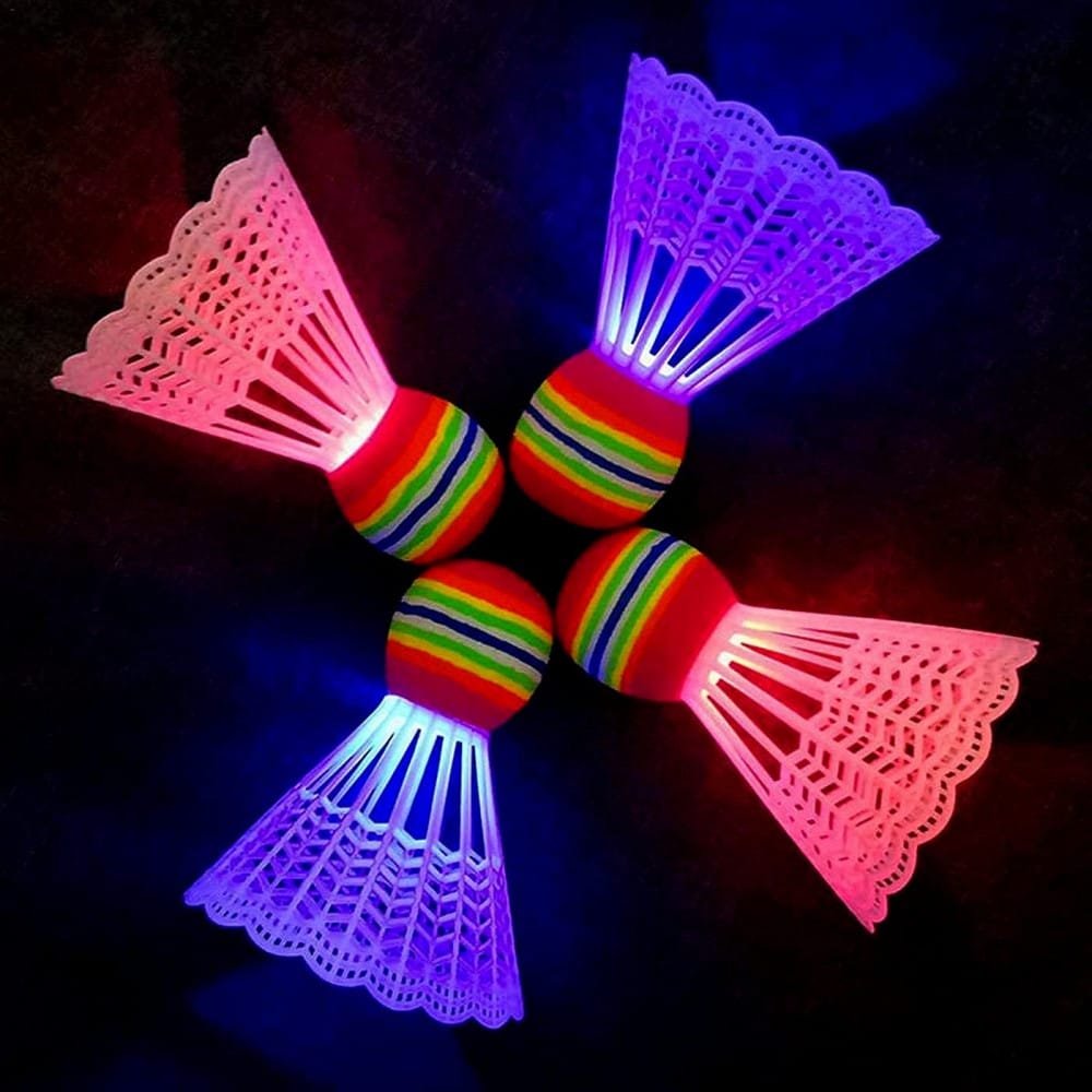 Multicolor LED Badminton Racket Set With 2 Luminous Shuttlecocks - image 4