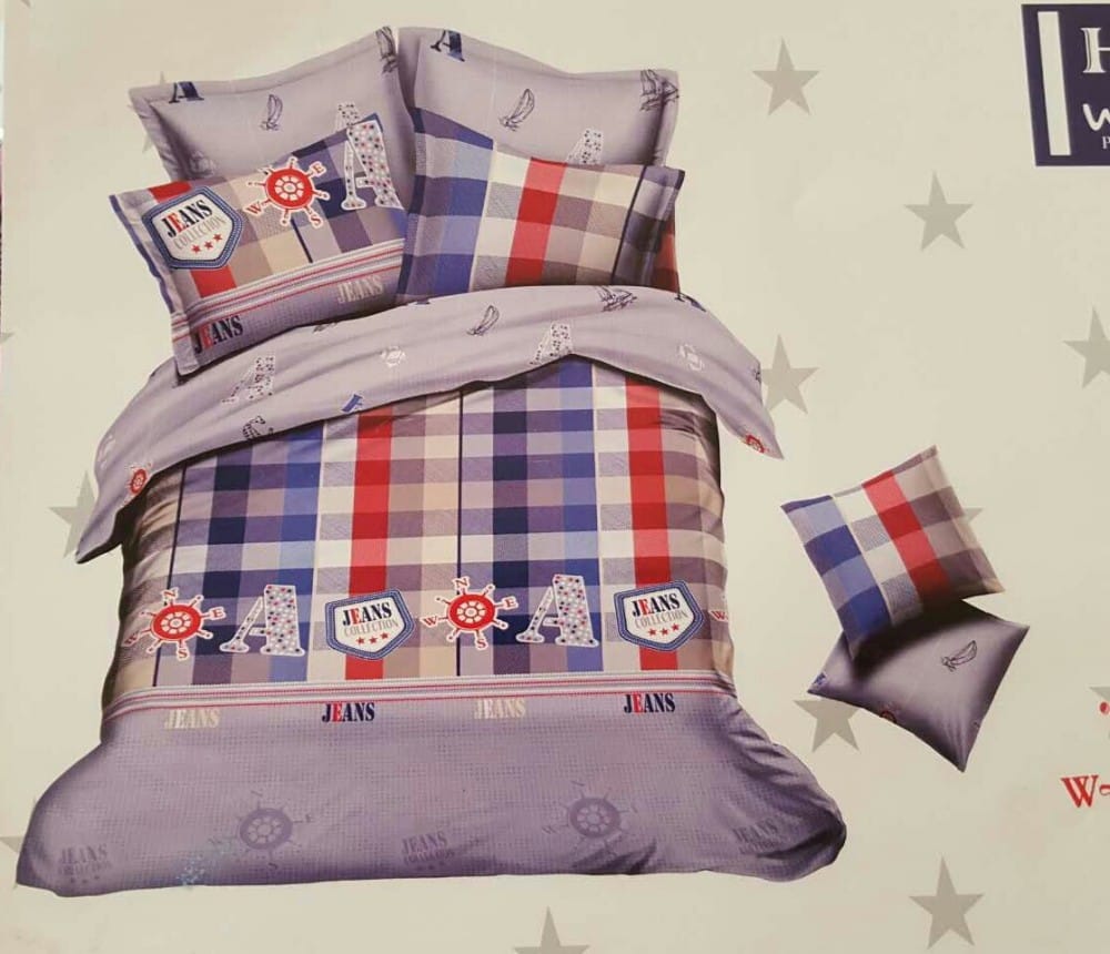 Pure Cotton King Size Bed Sheet With 2 Pillow Covers – 3-Piece Set - image 3