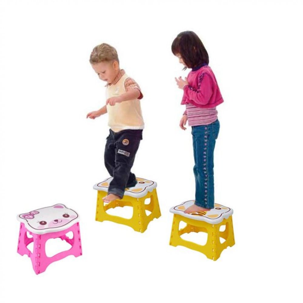 Foldable Teddy Kids Step Stool – 9 × 8 Inch - image 4