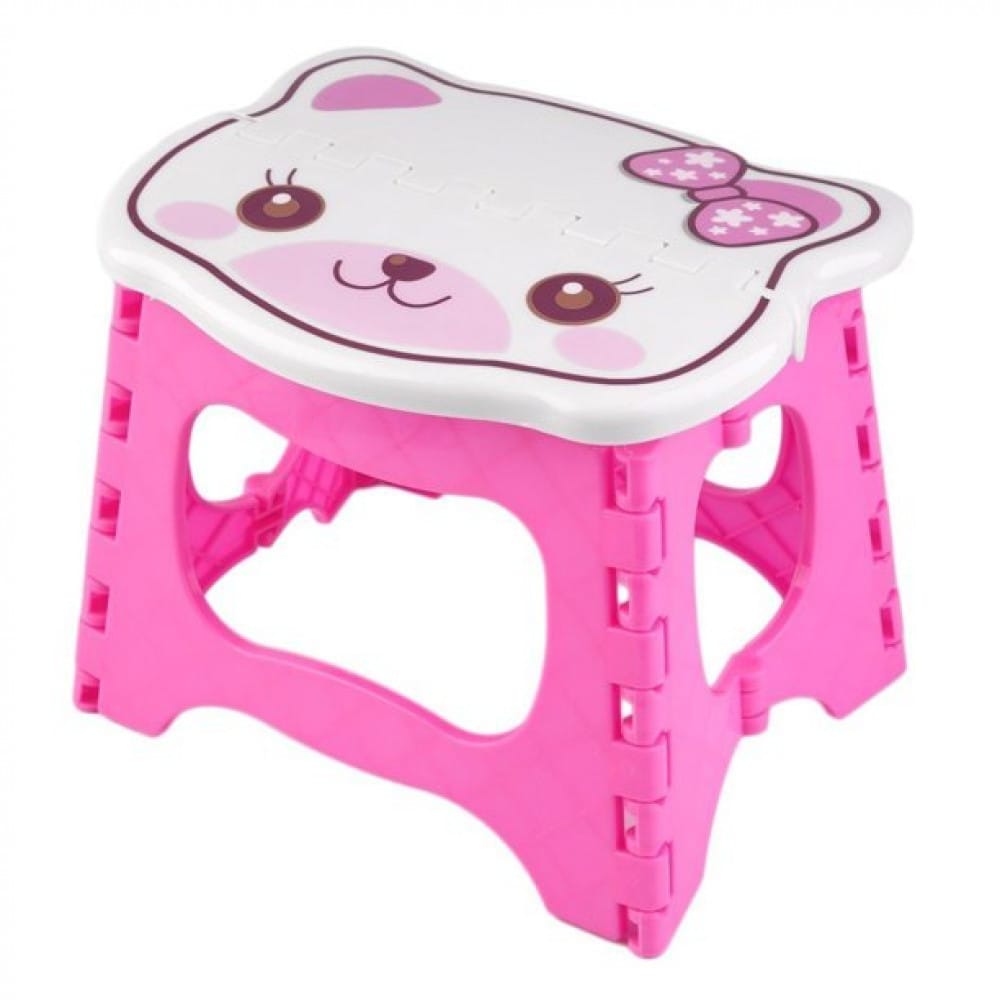 Foldable Teddy Kids Step Stool – 9 × 8 Inch - image 1