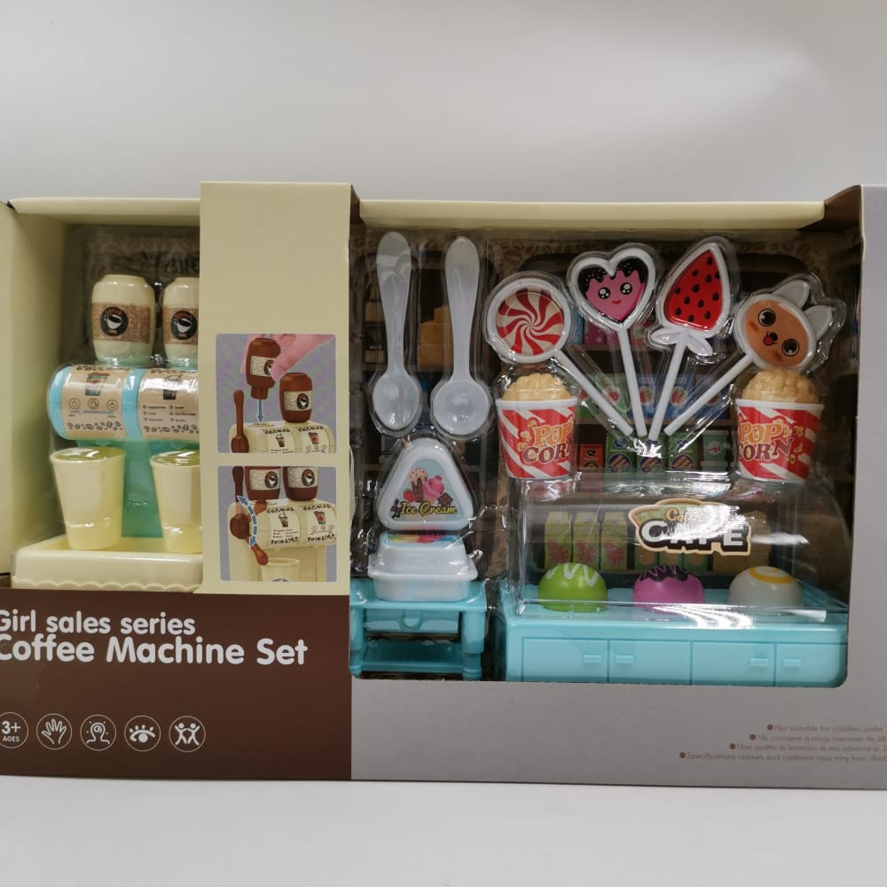 Pretend Toy Coffee Machine & Cafe Play Set For Kids - image 4