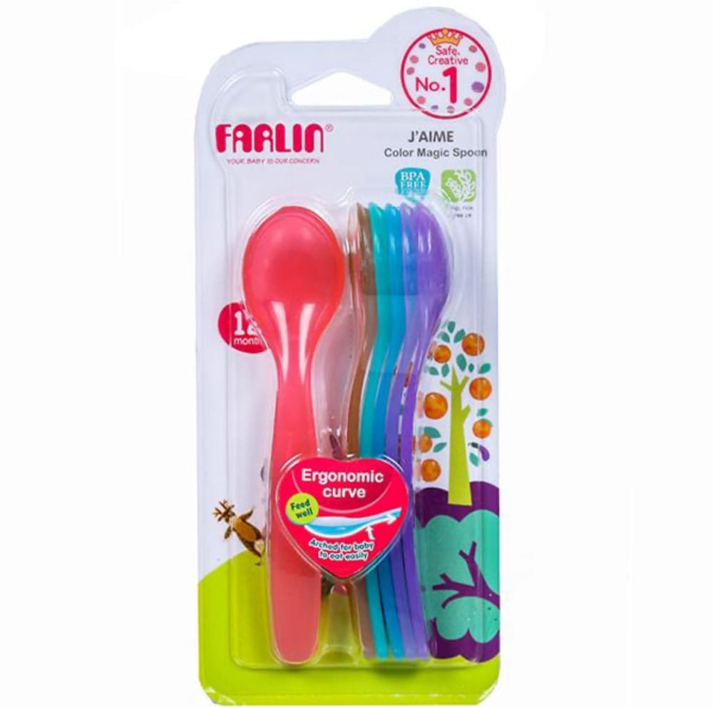 Farlin Rainbow Spoon Elder Set – 12 Months+ - image 3