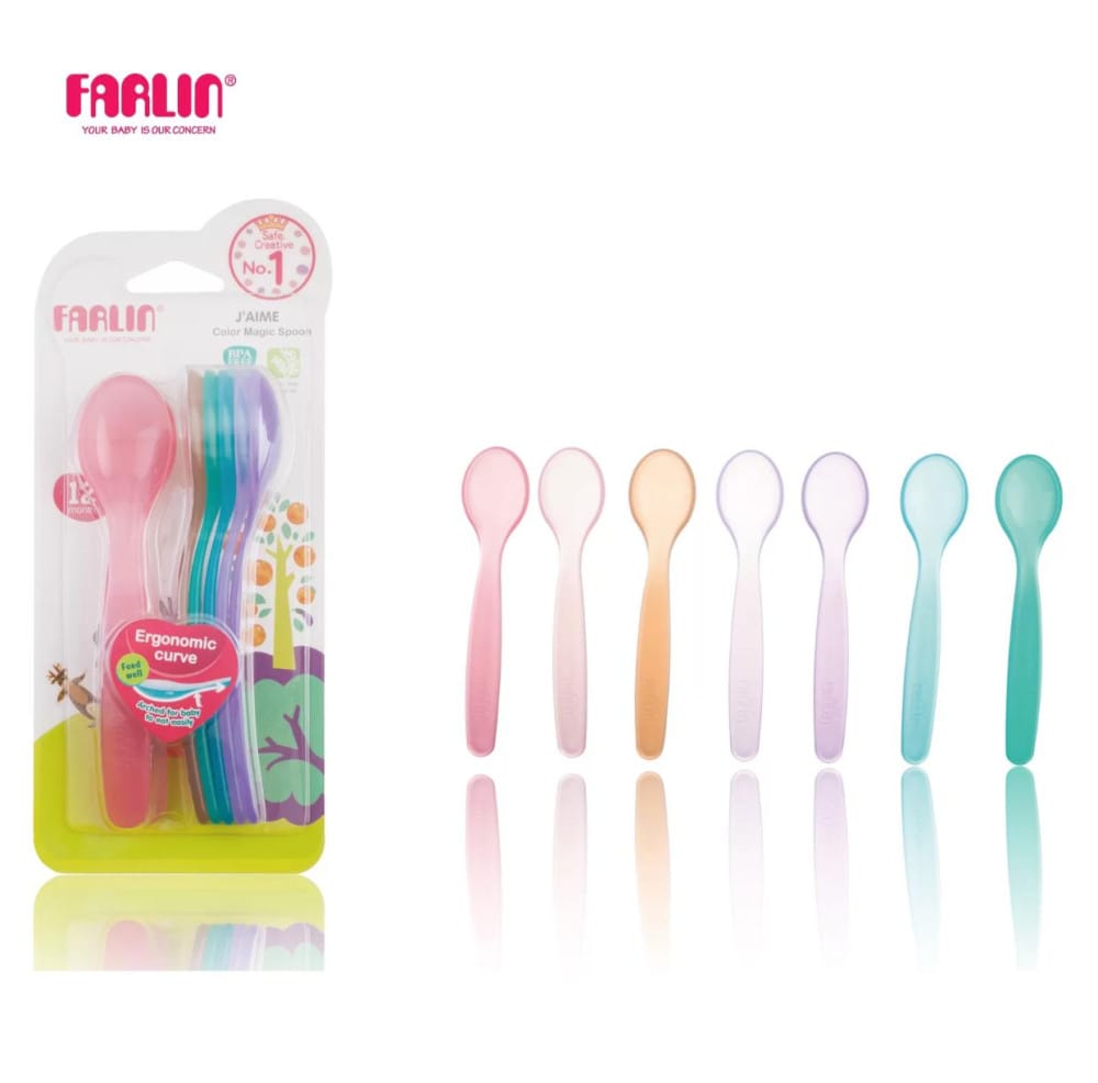 Farlin Rainbow Spoon Elder Set – 12 Months+ - image 2