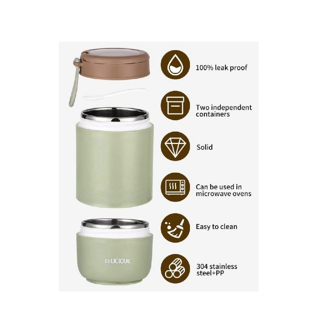 15oz Stainless Steel Vacuum Insulated Food Jar With Spoon - image 4