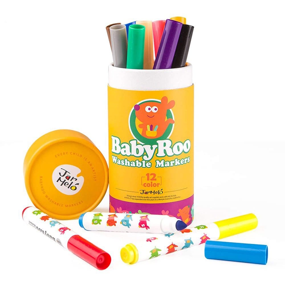 Jar Melo Baby Roo Washable Markers Set – 12 Colors - image 4