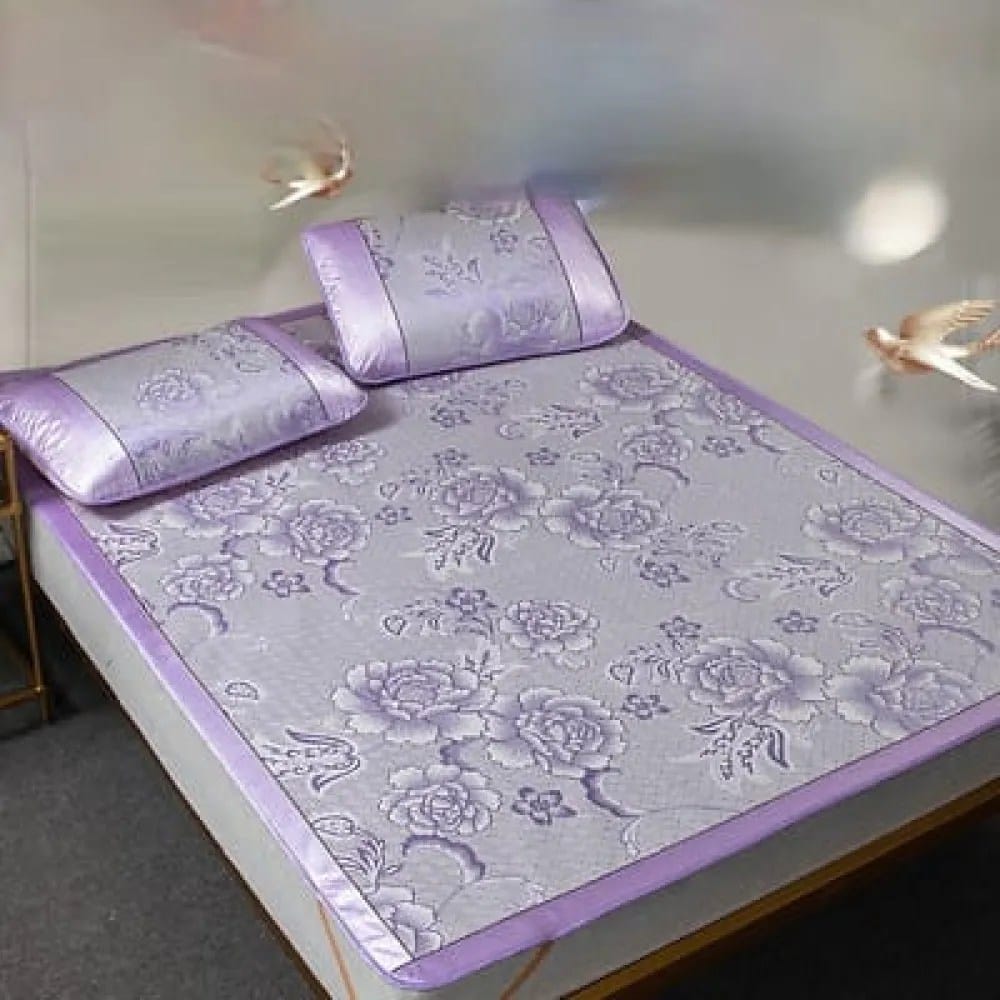 Summer Bamboo Fiber Bed Mat Set – King Size 180×200cm - image 1