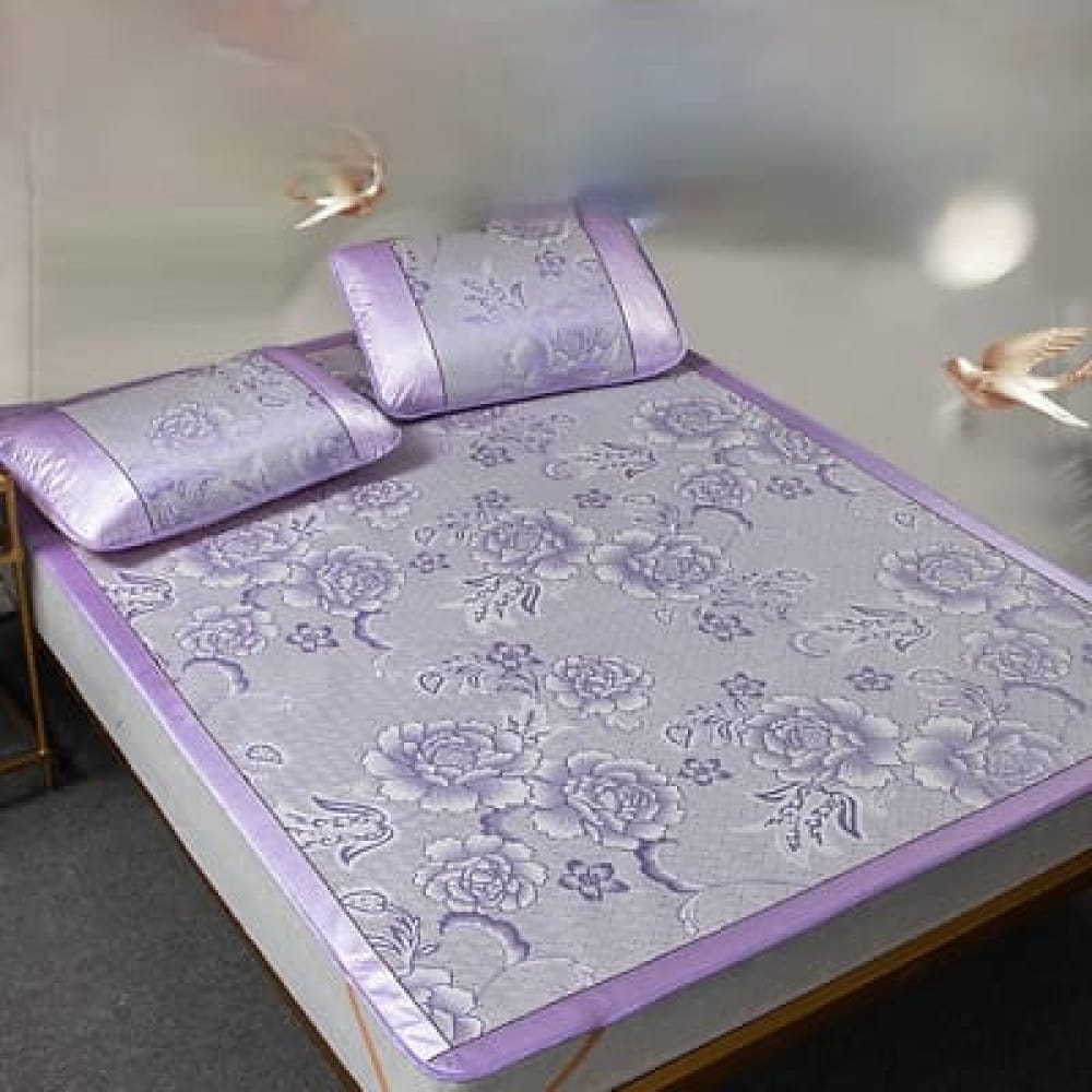 Summer Bed Cover Mat – Queen Size 150×195cm, 3-Piece Set - image 1