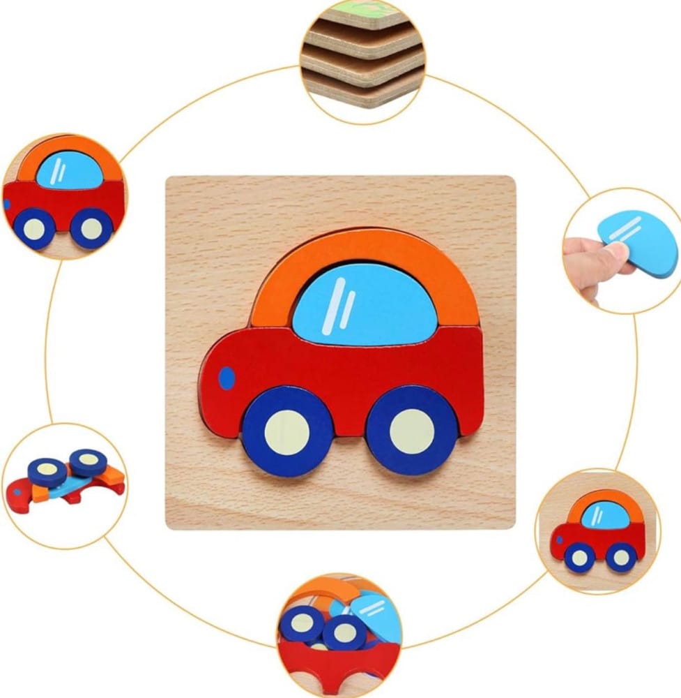 Wooden Cartoon Early Educational Toy For Toddlers - image 1