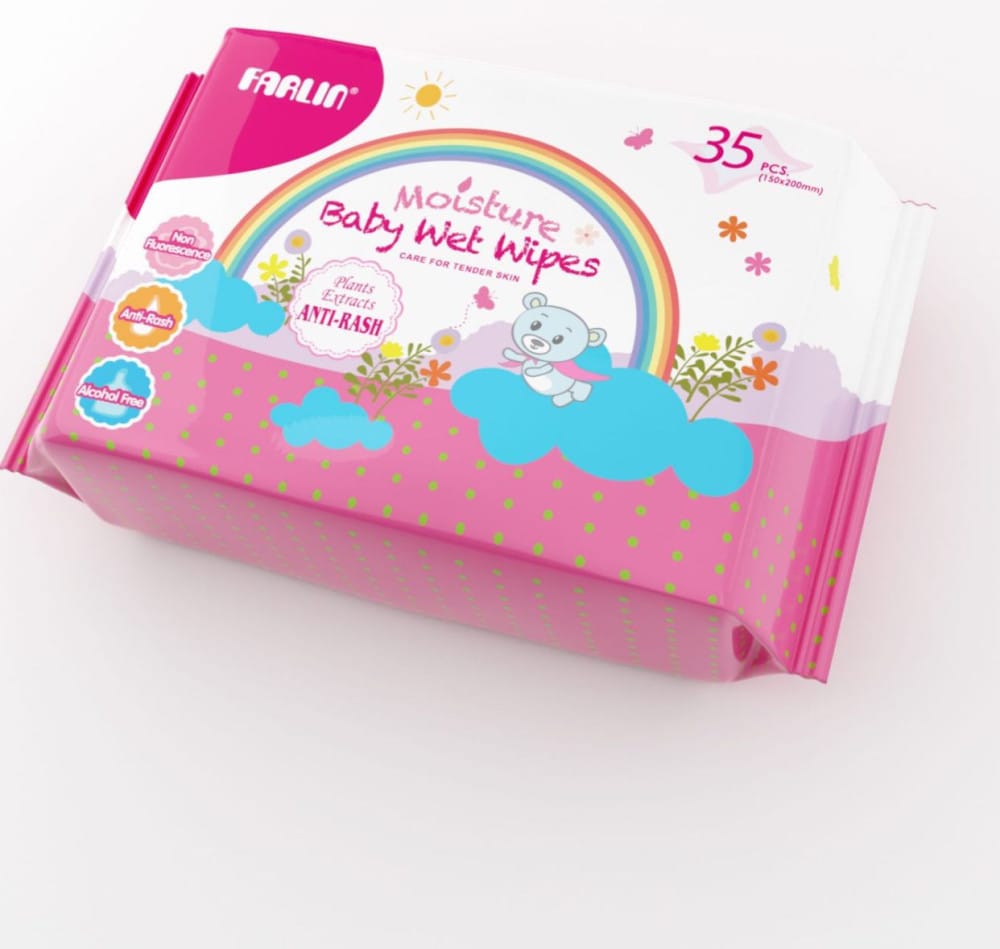 Farlin Moisturizing Baby Wet Wipes – 35 Pcs - image 1