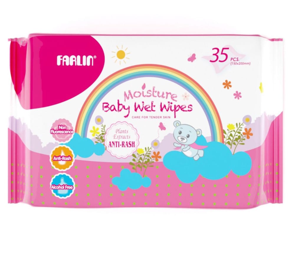 Farlin Moisturizing Baby Wet Wipes – 35 Pcs - image 3