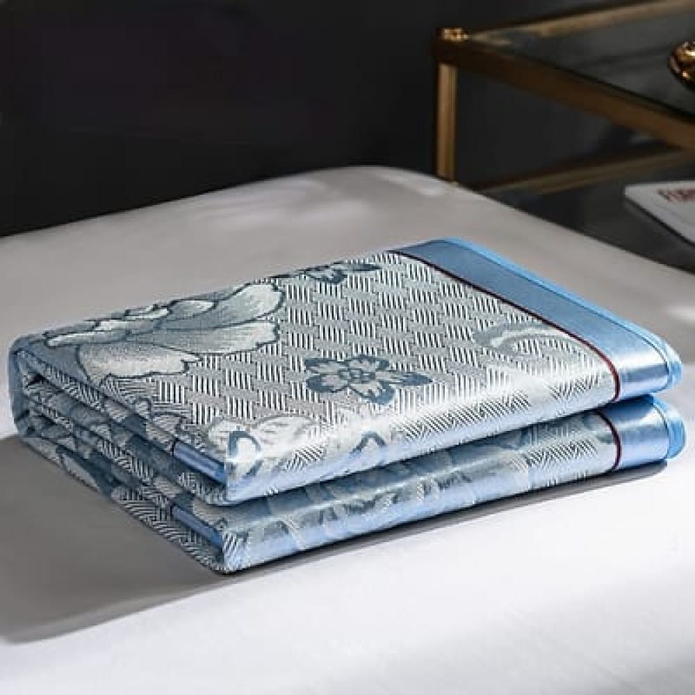 Blue Summer Bed Cover Mat – Queen Size 150×195cm, 3-Piece Set - image 4
