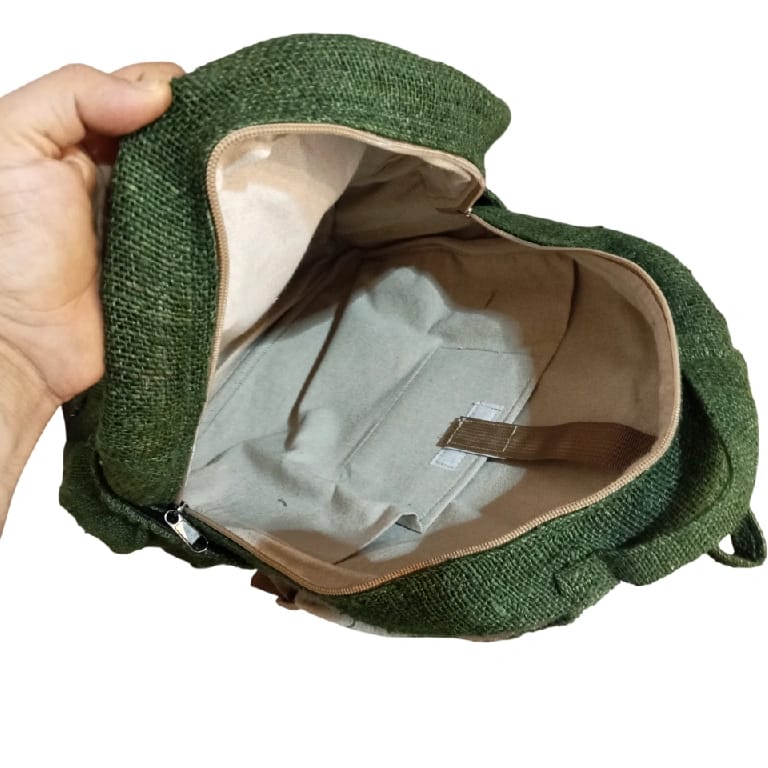 Organic Hemp Backpack: 30x42x13cm Vintage Style For Everyday Use - image 4