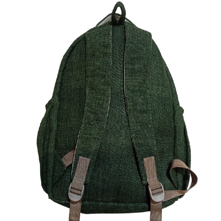 Organic Hemp Backpack: 30x42x13cm Vintage Style For Everyday Use - image 3