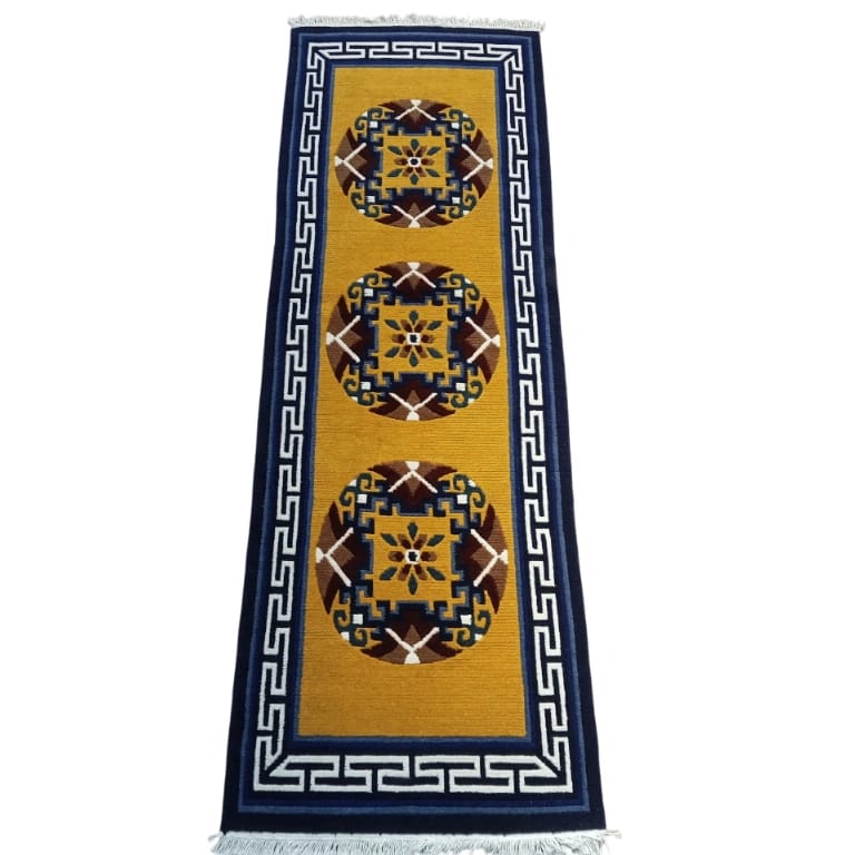 Handknotted/Handmade Nepali Woolen Carpet/Rug 60 Knots 2.00 Ft X 6.00 Ft - image 2