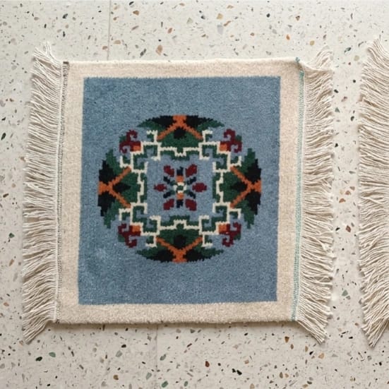 Handknotted/Handmade Nepali Woolen Carpet/Galaicha For Car, Taxi, Sofa -1 Set - image 2
