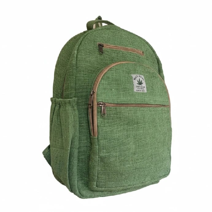 Organic Hemp Backpack: 30x42x13cm Vintage Style For Everyday Use - image 3