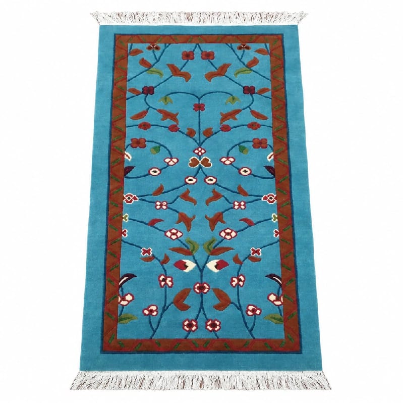Hand-Knotted Nepali Tibetan Wool Runner Rug - 70 X 140 Cm - 100 Knots - image 2
