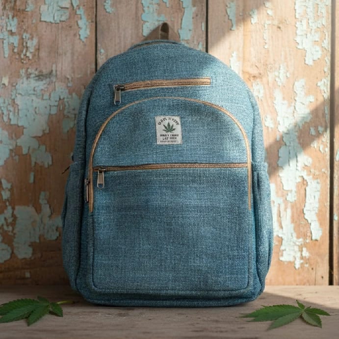 Organic Hemp Backpack: 30x42x13cm Vintage Style For Everyday Use - image 4
