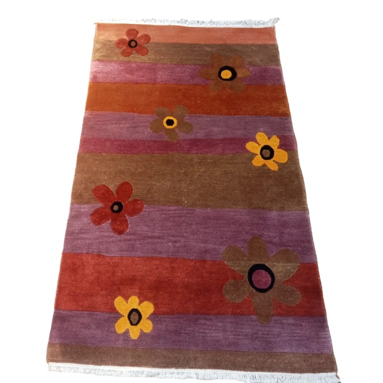 Handknotted Nepali Woolen Carpet For Your Home 60 Knots 93 Cm X 162 Cm - image 2