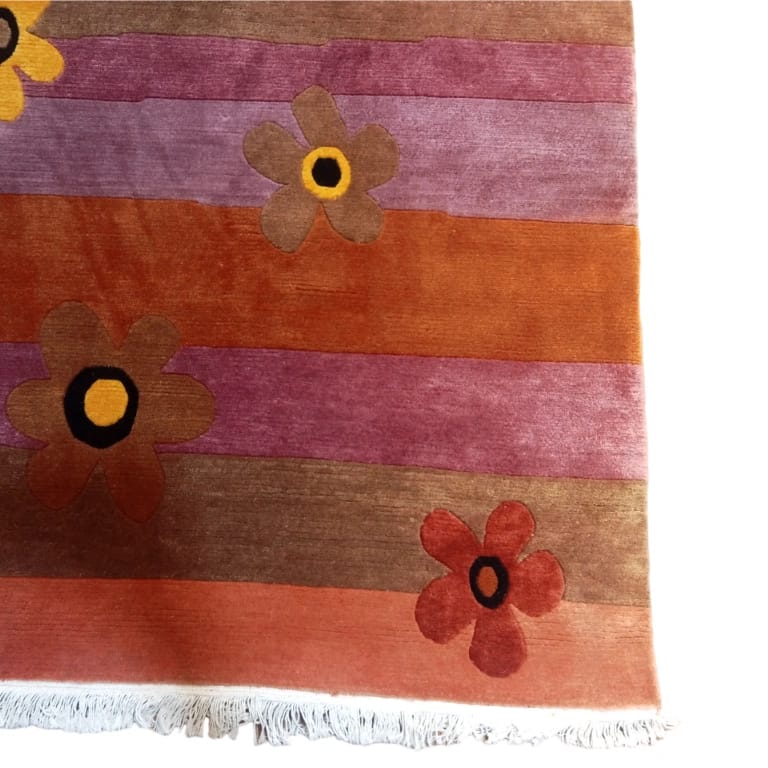 Handknotted Nepali Woolen Carpet For Your Home 60 Knots 93 Cm X 162 Cm - image 5