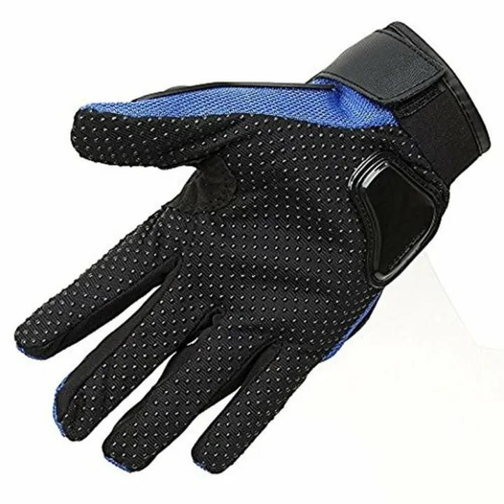 Pro Biker Bike Riding Glov eMotorcycle Full Finger Gloves For Biker Cycling Motorbike (Full, Blue) - image 2