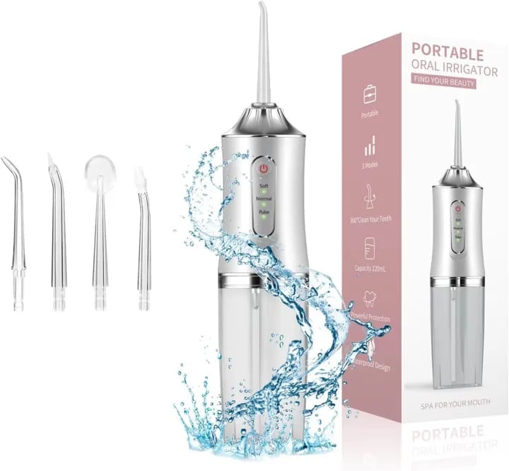 Dental Water Flosser Portable Oral Irrigator Dental Water 3 Modes Teeth Cleaner Toothbrush Oral Hygiene Clean USB Rechargeable - image 1