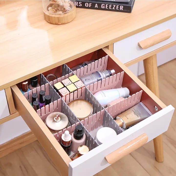 Drawer Dividers, 4PCS Drawer Divider Organizers, Short Drawer Dividers, Drawer Divider Adjustable DIY Storage Organizer Separator for Clothes - image 5